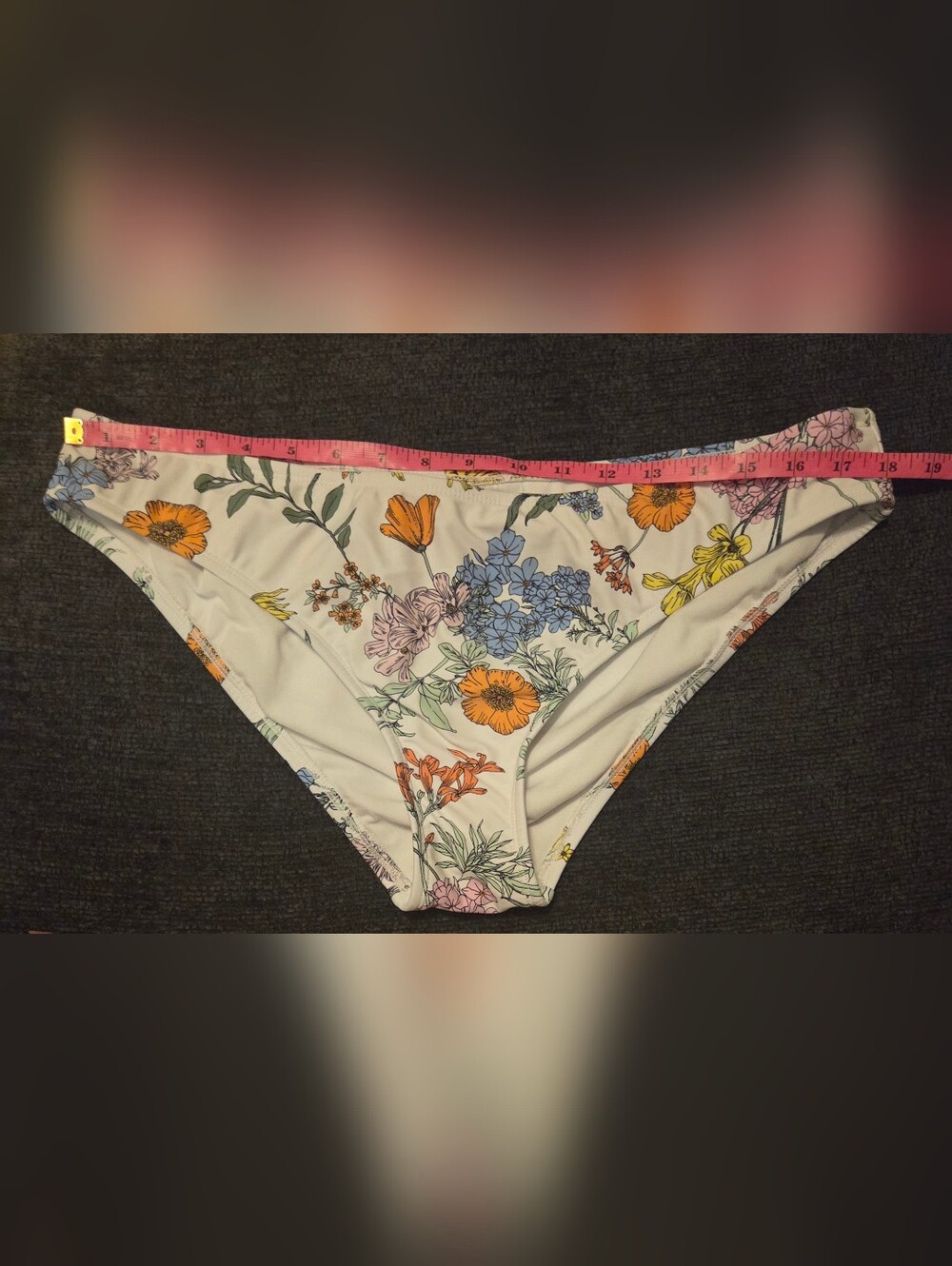 Kona Sol White Floral Bikini Bottoms. Size XL - Picture 4 of 4